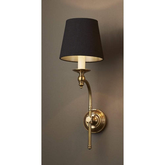 Soho Curved Sconce Base Antique Brass-abc