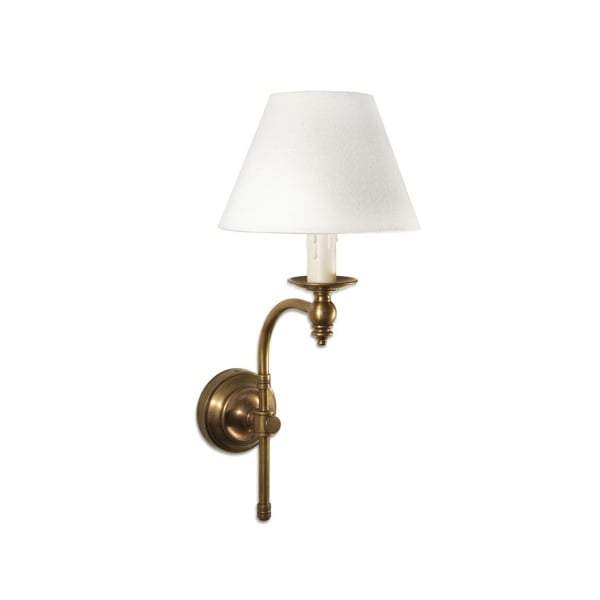 Soho Curved Sconce Base Antique Brass-abc