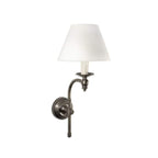 Soho Curved Sconce Base Antique Silver-abc