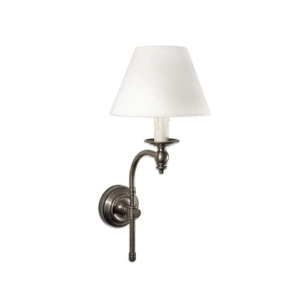 Soho Curved Sconce Base Antique Silver-abc