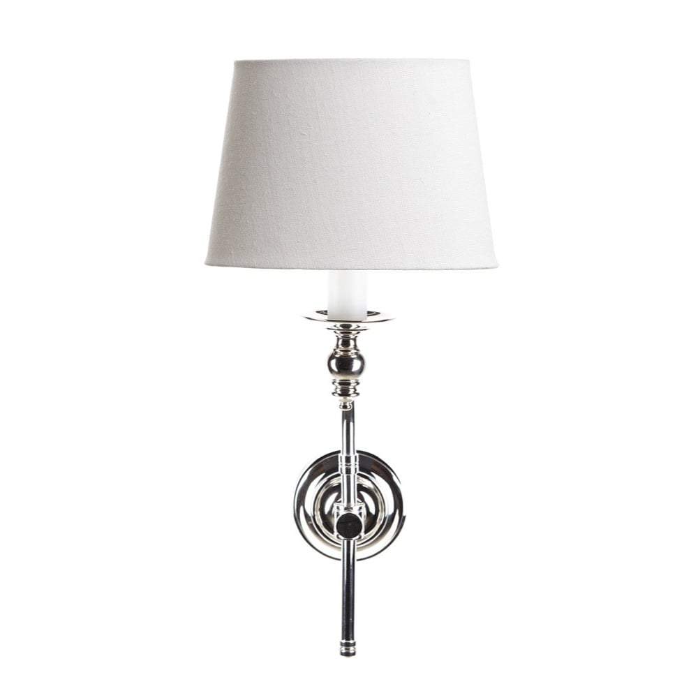 Soho Curved Sconce Base Shiny Nickel-abc