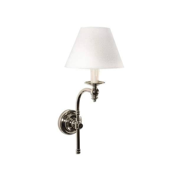 Soho Curved Sconce Base Shiny Nickel-abc