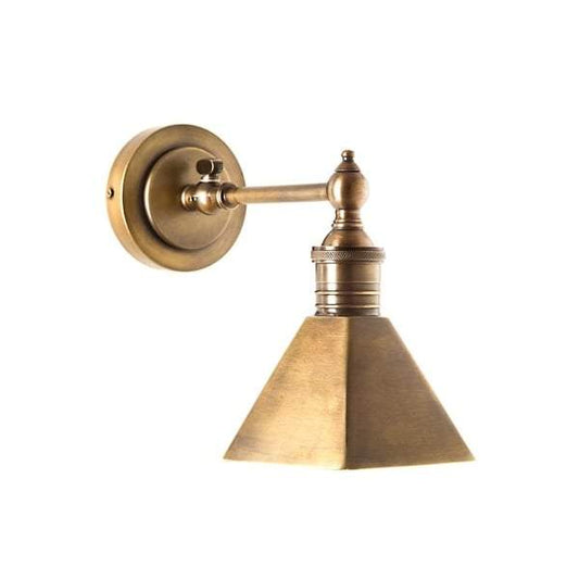 Mayfair Sconce W/Shade Antique Brass-abc