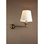Portland Swing Arm Sconce Base Brass-abc