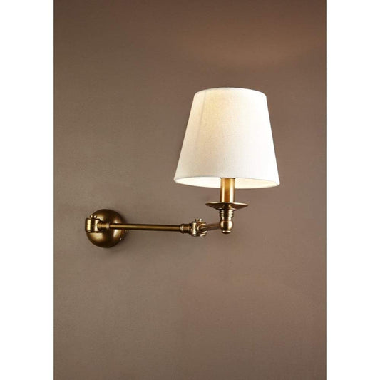 Portland Swing Arm Sconce Base Brass-abc