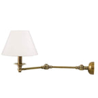 Portland Swing Arm Sconce Base Brass-abc