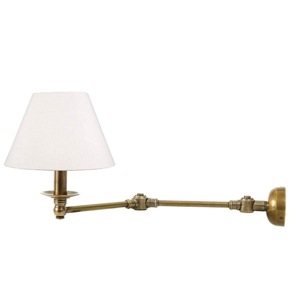 Portland Swing Arm Sconce Base Brass-abc