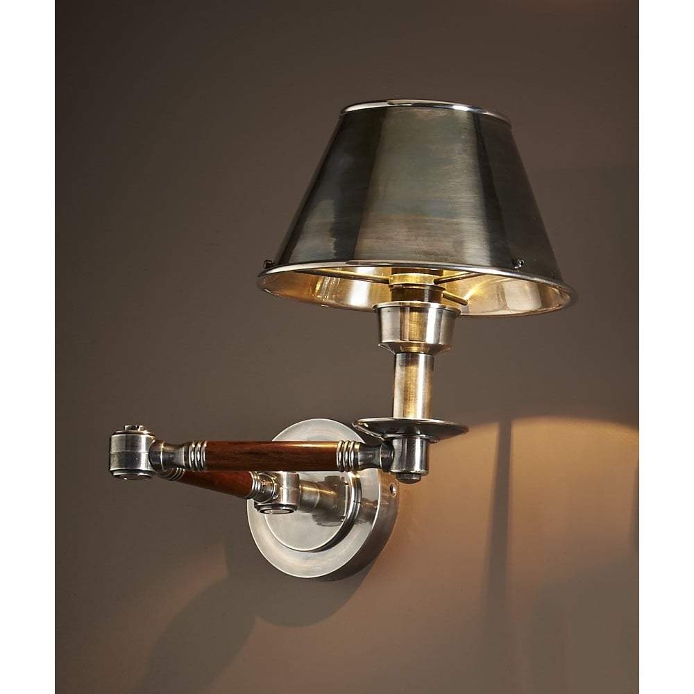 Benton Swing Arm Sconce Antique Silver-abc