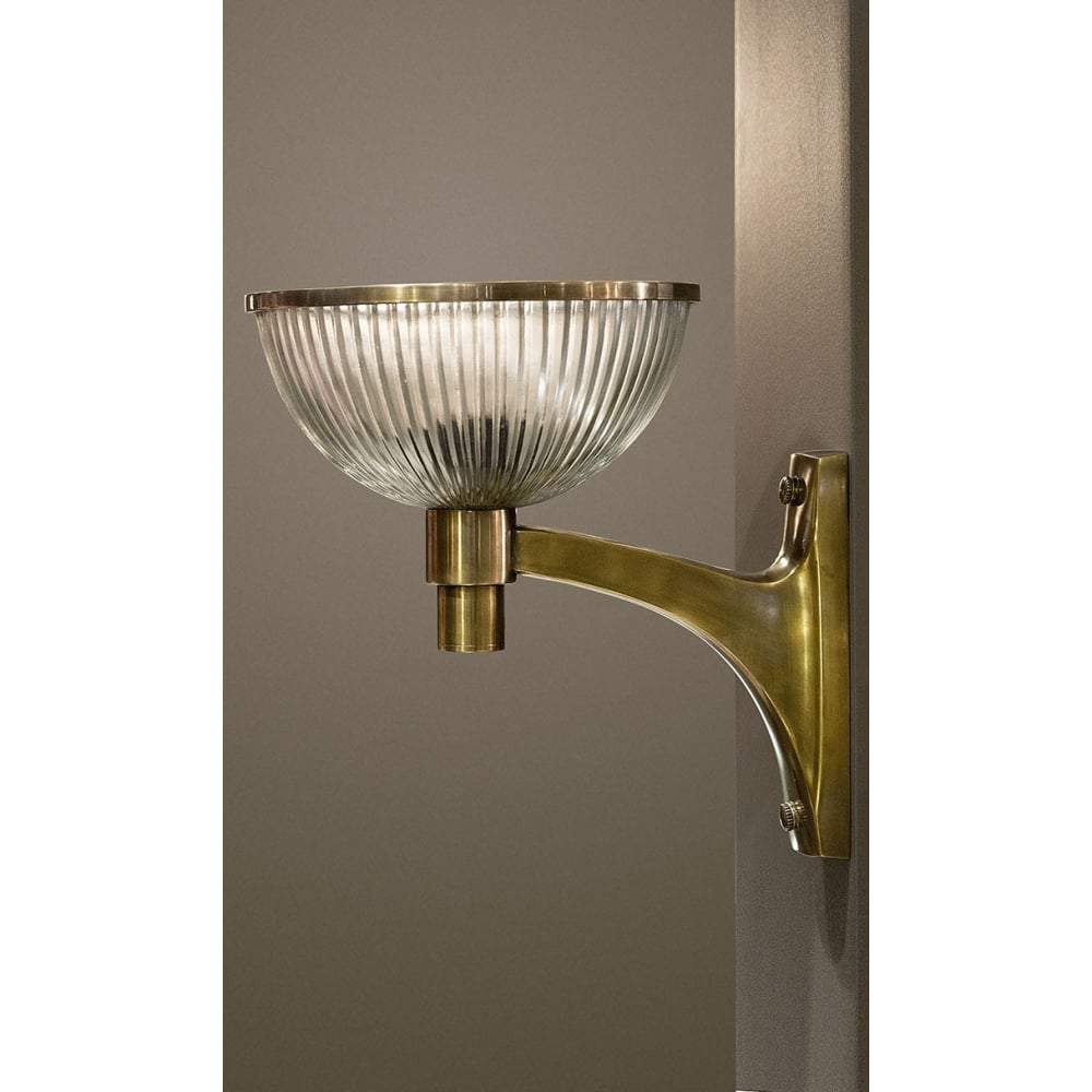Astor Glass Wall Lamp Brass-abc