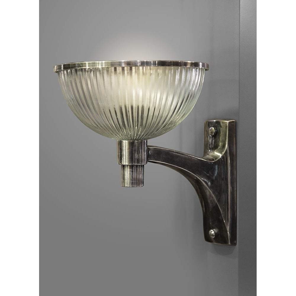Astor Glass Wall Lamp Silver-abc
