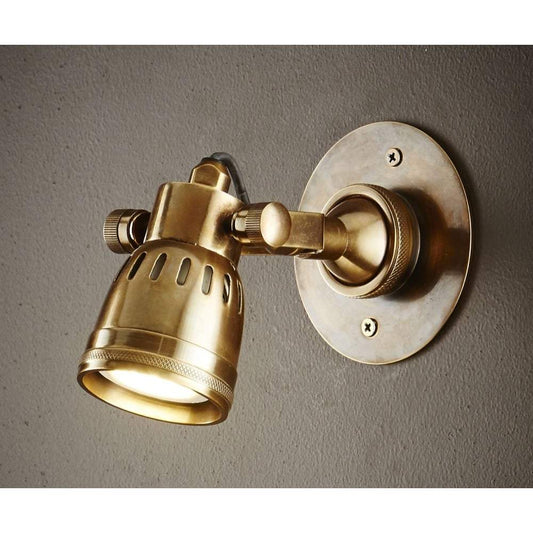 Seattle Short Arm Wall Light Brass-abc
