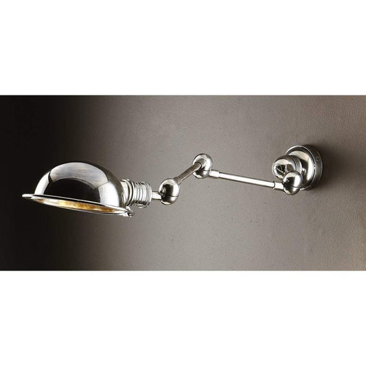 Lincoln Swing Arm Sconce Silver-abc
