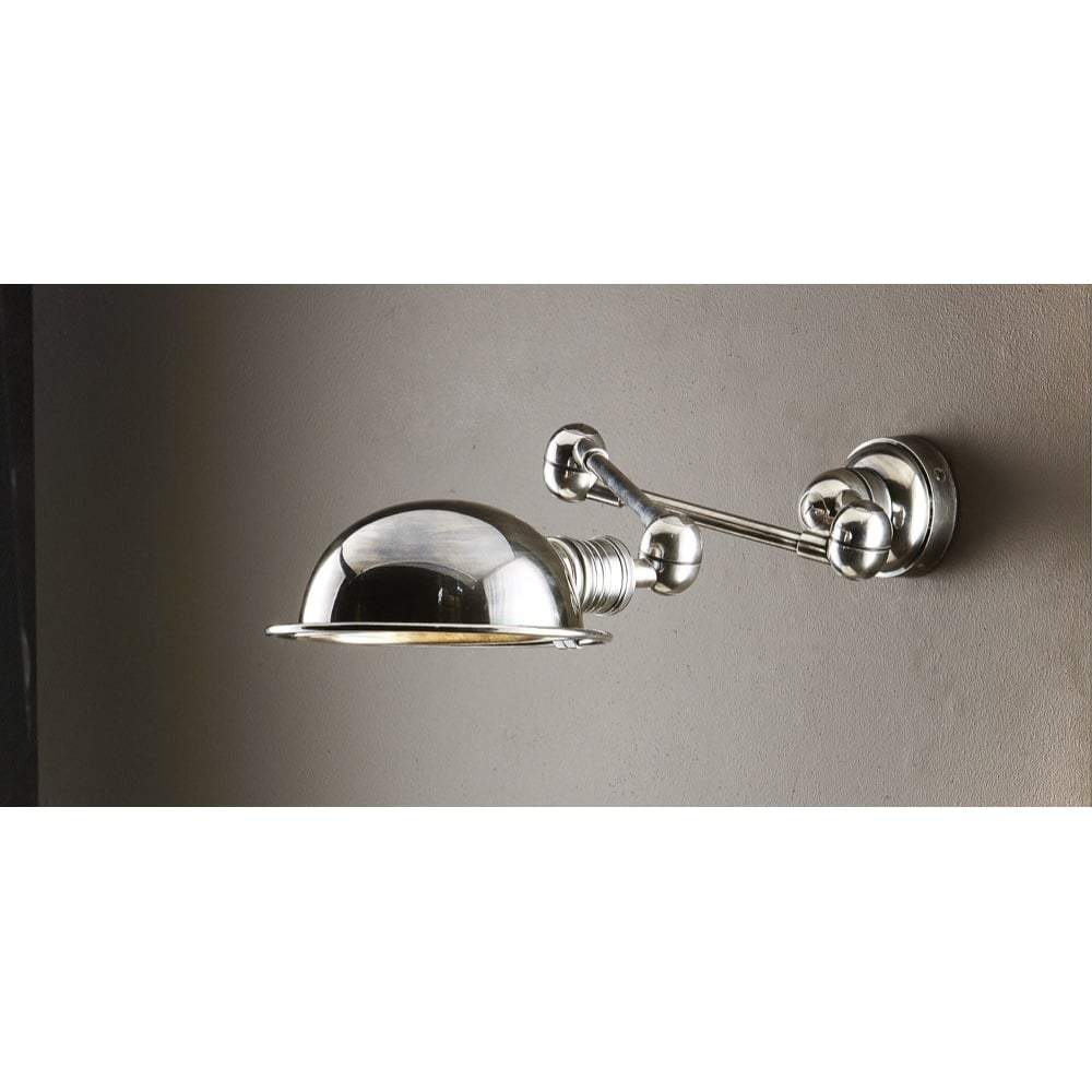 Lincoln Swing Arm Sconce Silver-abc