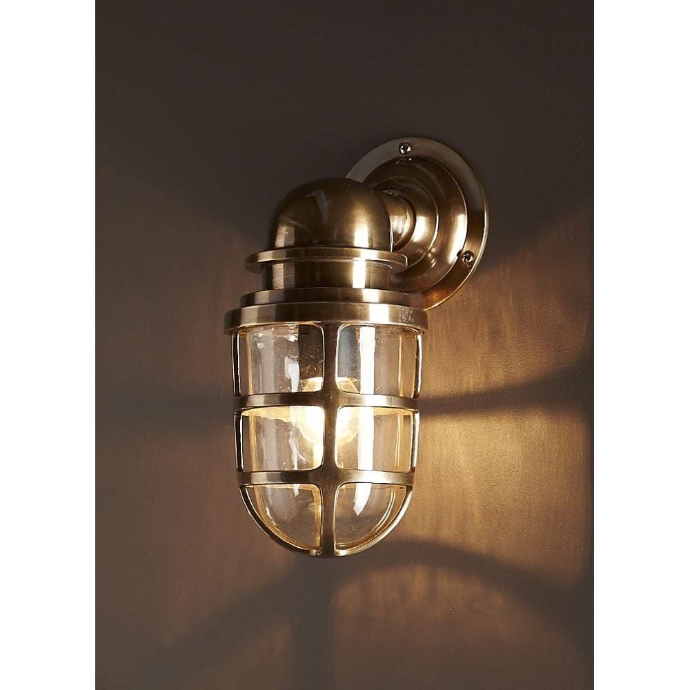 Porto Wall Lantern Antique Brass-abc