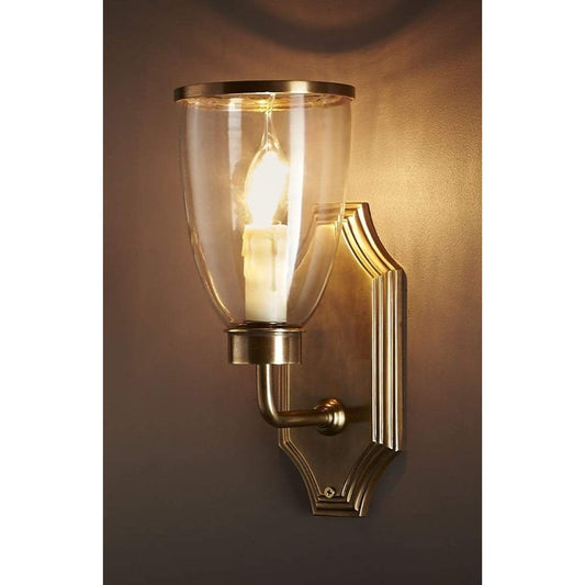 Westbrook Sconce Brass W/Glass Shade-abc