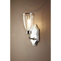 Westbrook Sconce Silver W/Glass Shade-abc