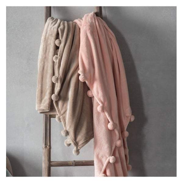 Pom Pom Throw Blush-abc