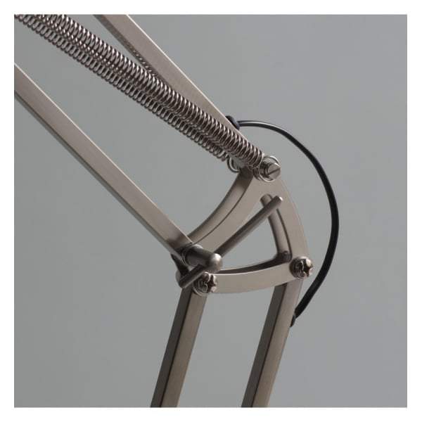 Walden Floor Lamp Brushed Nickle and White 1700mm-abc