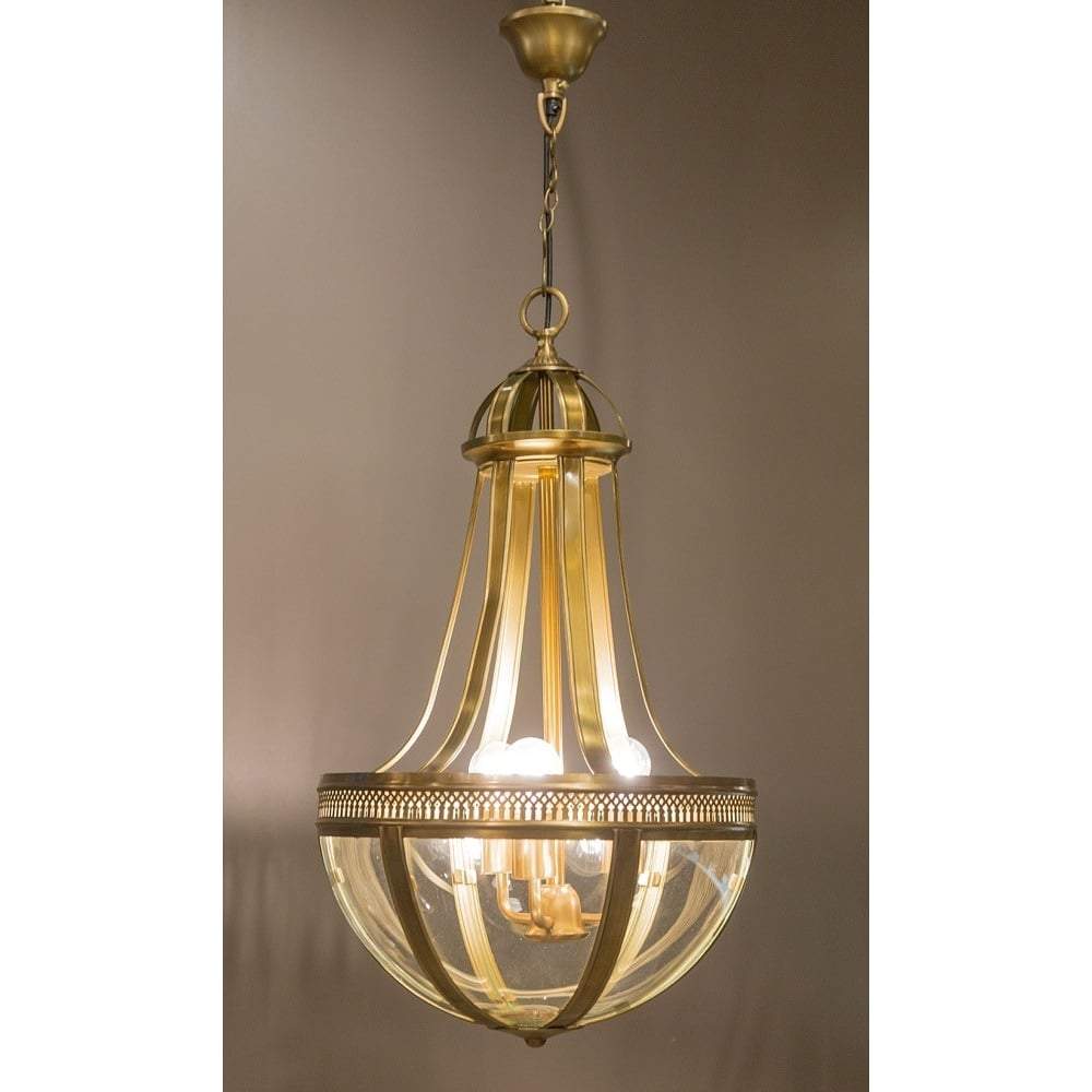Doma Hanging Lamp Medium in Brass-abc