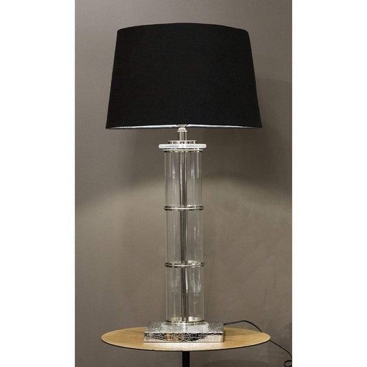 Tiffany Table Lamp Base in Nickel-abc