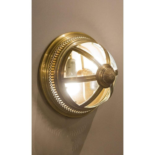 Walter Wall Lamp in Antique Brass-abc