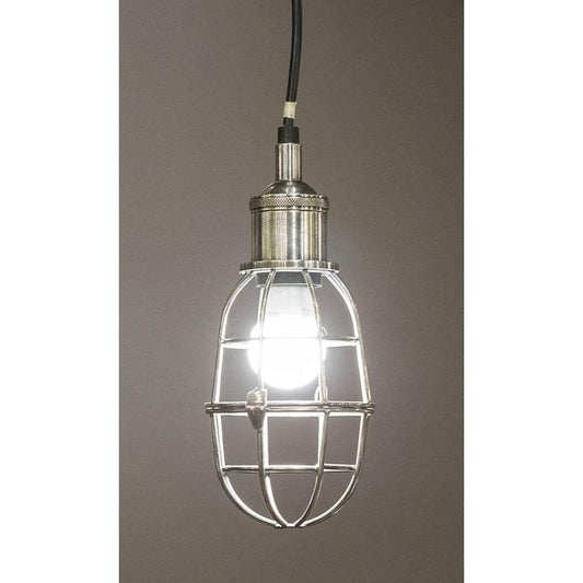 Lincoln Hanging Lamp in Silver-abc