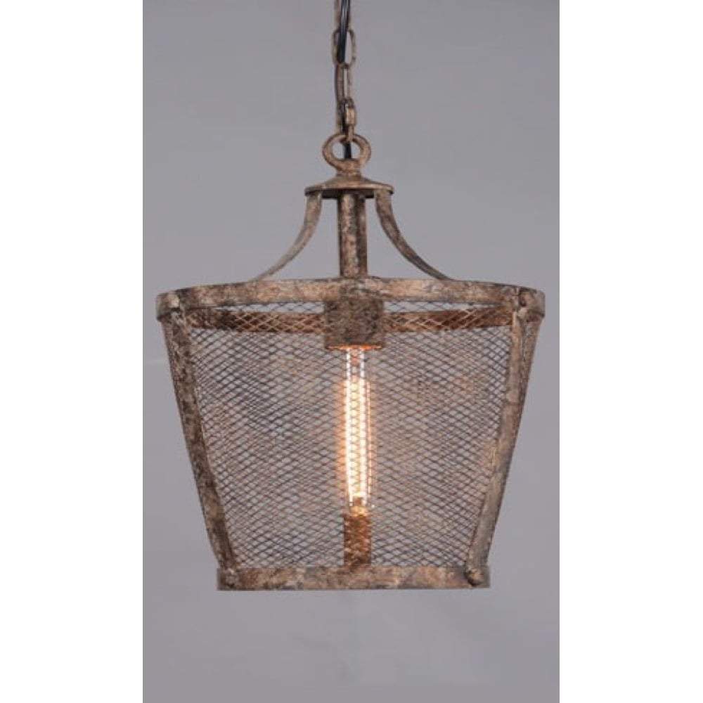 Fabio Large Hanging Lamp in Rustic-abc