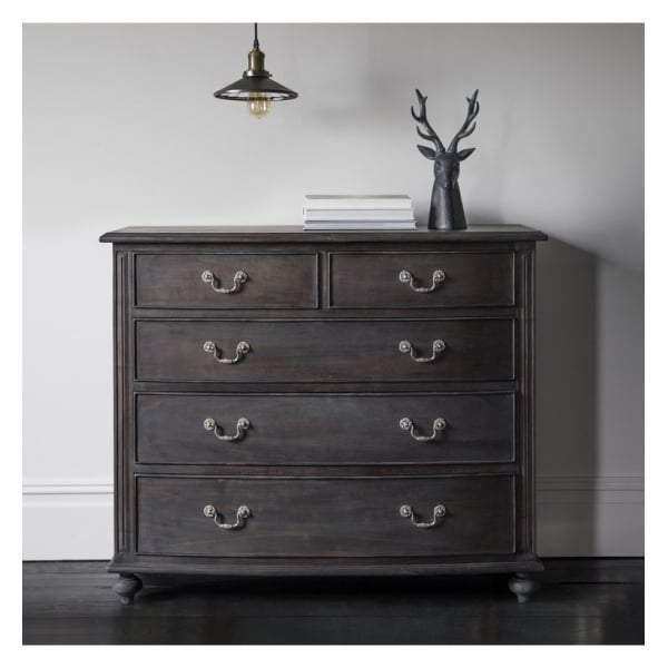 Safari Five Drawer Chest Charcoal-abc