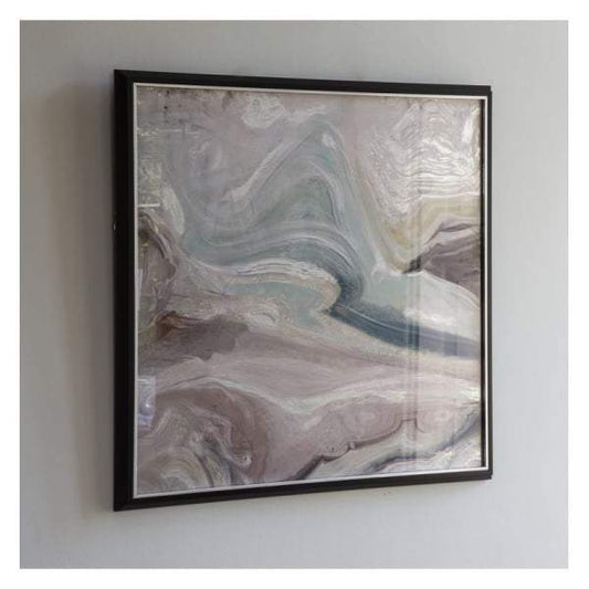 Crystal Fluid Abstract Framed Art-abc