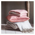 Honeycomb Quilted Cushion Blush W450 x H450mm-abc