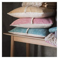 Patna Fringe Cushion Teal W450 x H450mm-abc