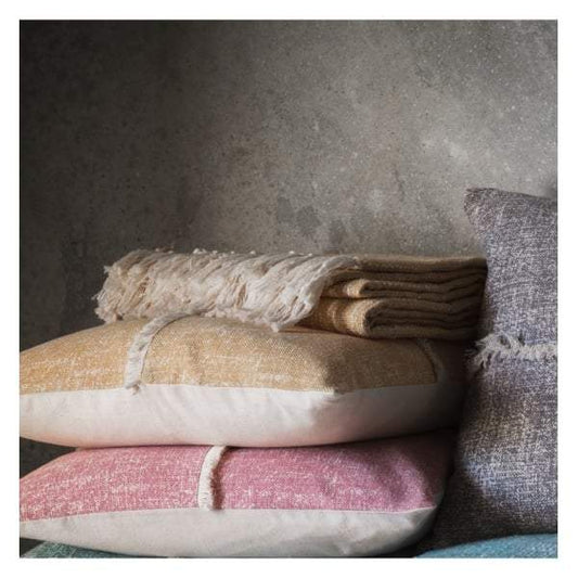 Surat Fringed Throw Ochre W1300 x H1700mm-abc