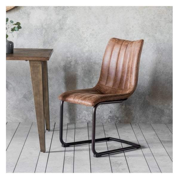 Estonia Brown Chair (2pk) W460 x D620 x H870mm-abc