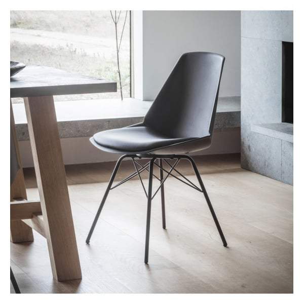 Forli Chair Black (4pk) W480 x D525 x H835mm-abc