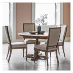 Makassar Round Extending Dining Table W1650 x D1200 x H750mm-abc