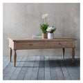 Makassar 2 Drawer Coffee Table W1300 x D650 x H510mm-abc