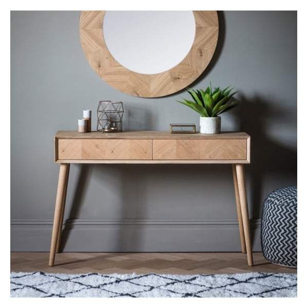 Madina 2 Drawer Console Table W1200 x D380 x H800mm-abc