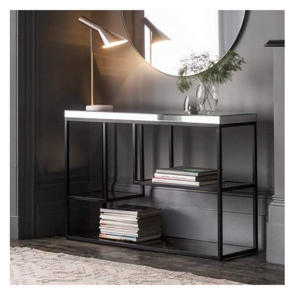 Pamplona Console Table Black W1200 x D360 x H820mm-abc