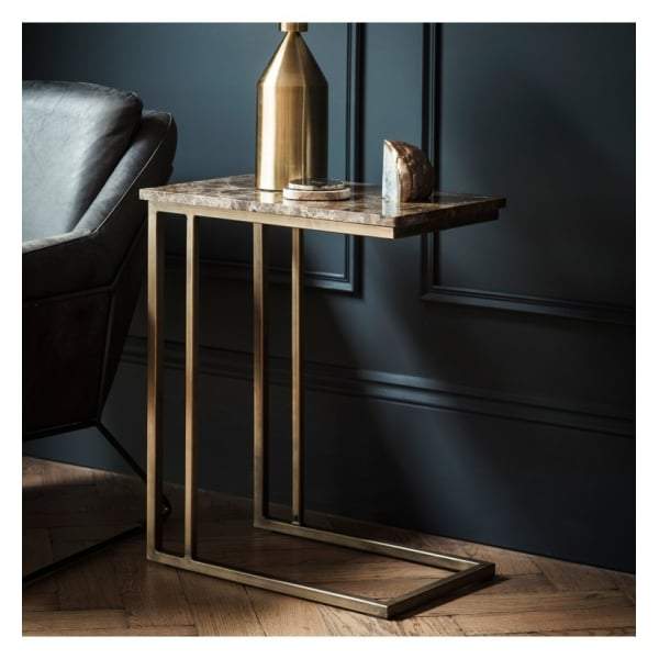 Essen Supper Table Marble W520 x D320 x H650mm-abc