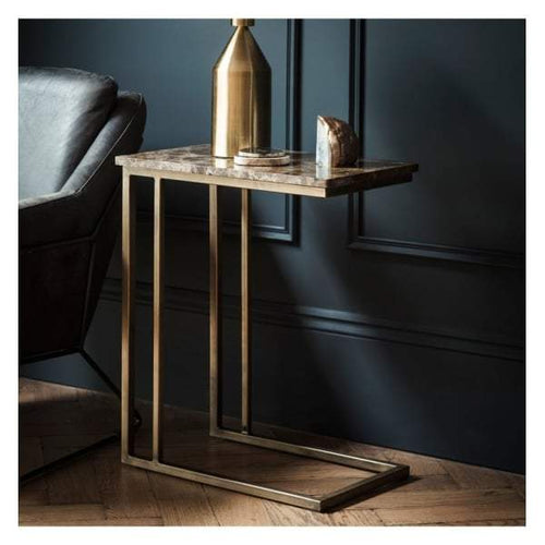 Essen Supper Table Marble W520 x D320 x H650mm-abc