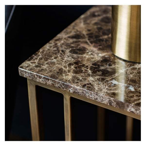 Essen Supper Table Marble W520 x D320 x H650mm-abc
