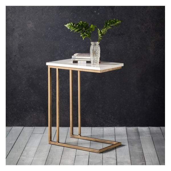 Chester Supper Table Marble W520 x D320 x H650mm-abc