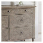 Makassar 7 Drawer Chest W1300 x D450 x H885mm-abc