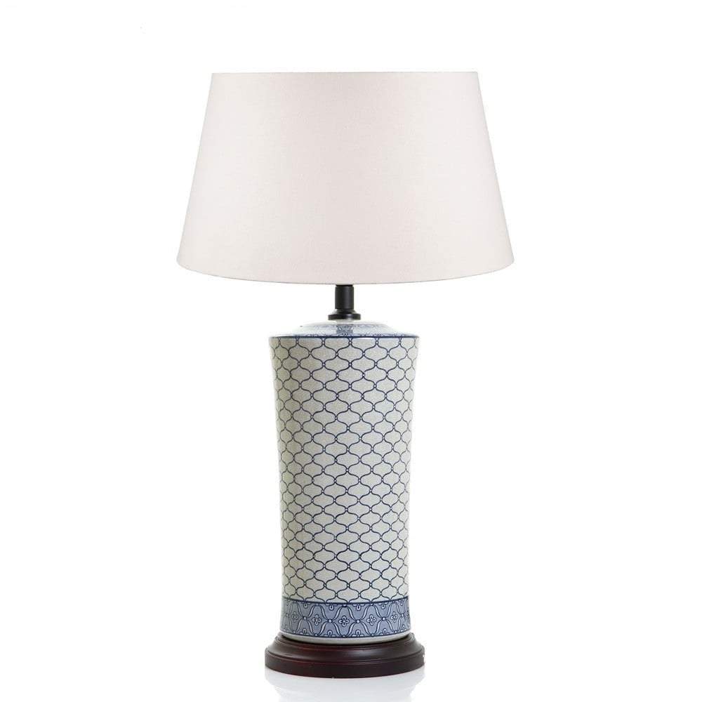 Imperial Ceramic Lamp Base Blue/White-abc