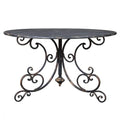 Juliette Scroll Leg Table 120x120x73-abc