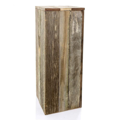 Timber Plinth 70x26x26cm - Nat (M)-abc