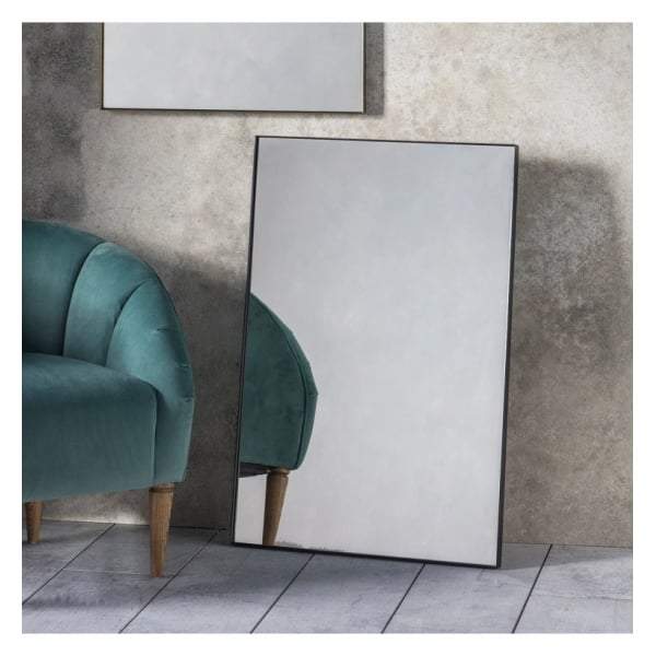Hanam Mirror Black W600 x D30 x H900mm-abc