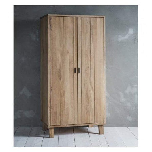 Kalar Solid Oak Wardrobe-abc