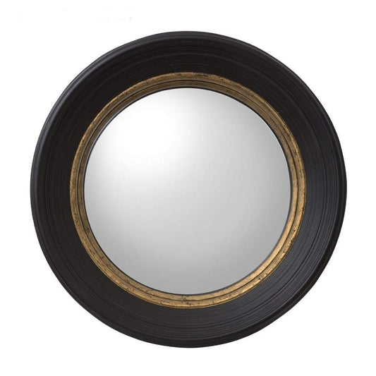London Black Convex Mirror Small-abc