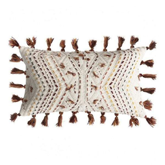 Paracas Emb Cushion Burnt Orange/Cream-abc